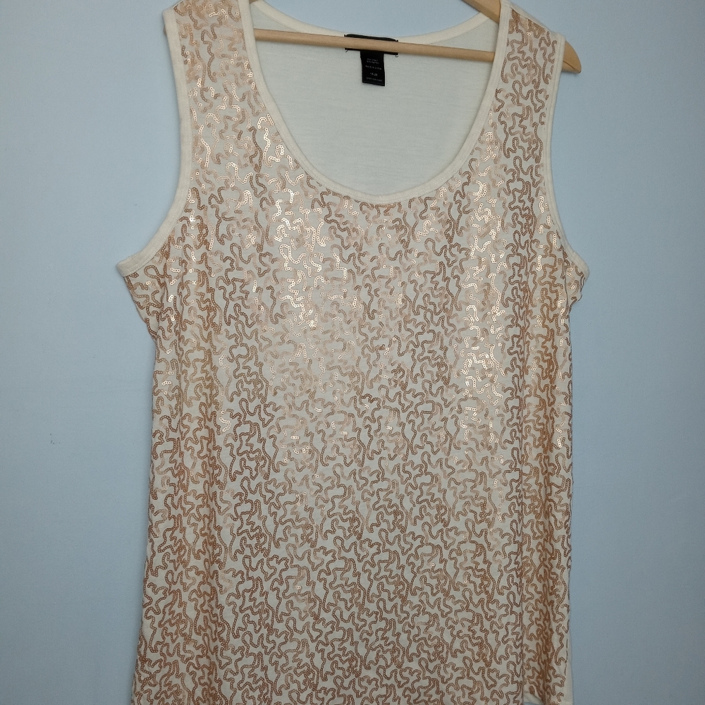 Ashley Stewart Sequined Tank top